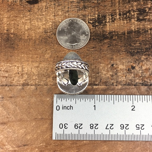 Ruby in Zoisite Stone Ring Size 8.25 - Picture 11 of 12